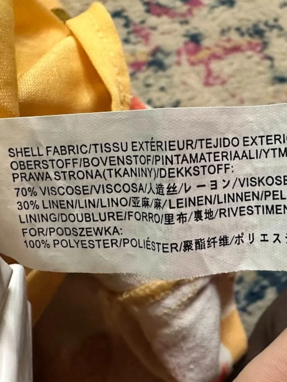 Anthropologie Moon River Square Neck Puff-Sleeve Floral Midi Dress - XS - Picture 7 of 12